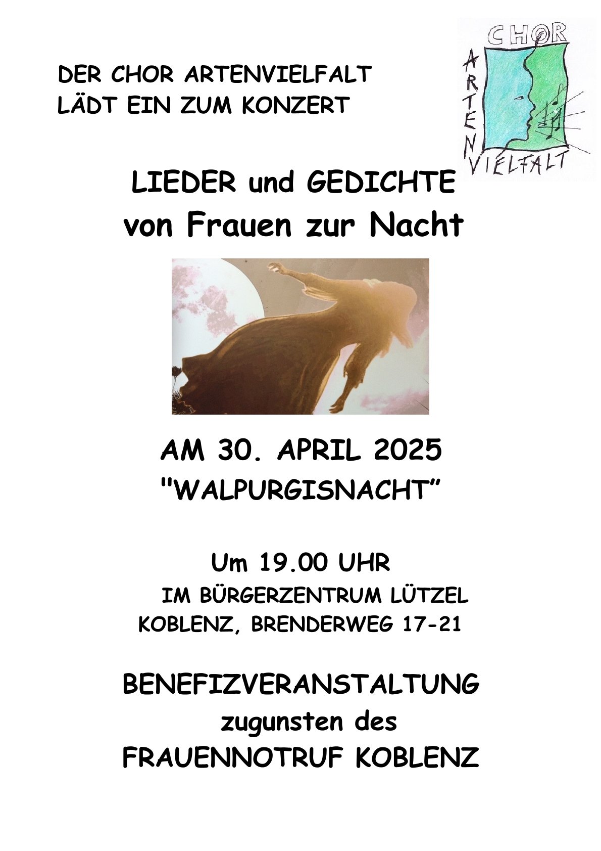 Ein Plakat zum Konzert