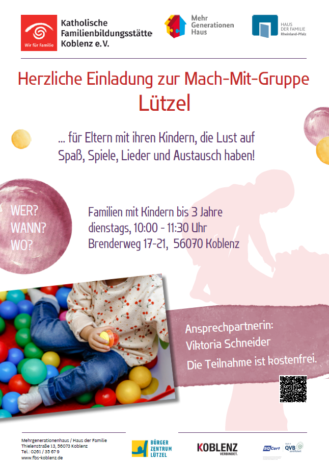 Flyer Spielgruppe Kinder bis 3 Jahre