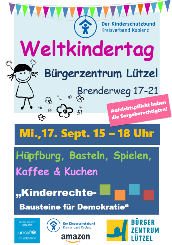 Ein Plakat mit Programmangeboten