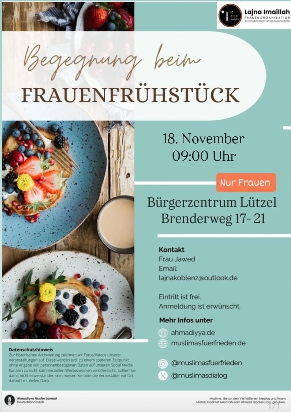 Infoflyer Frauenfrühstück