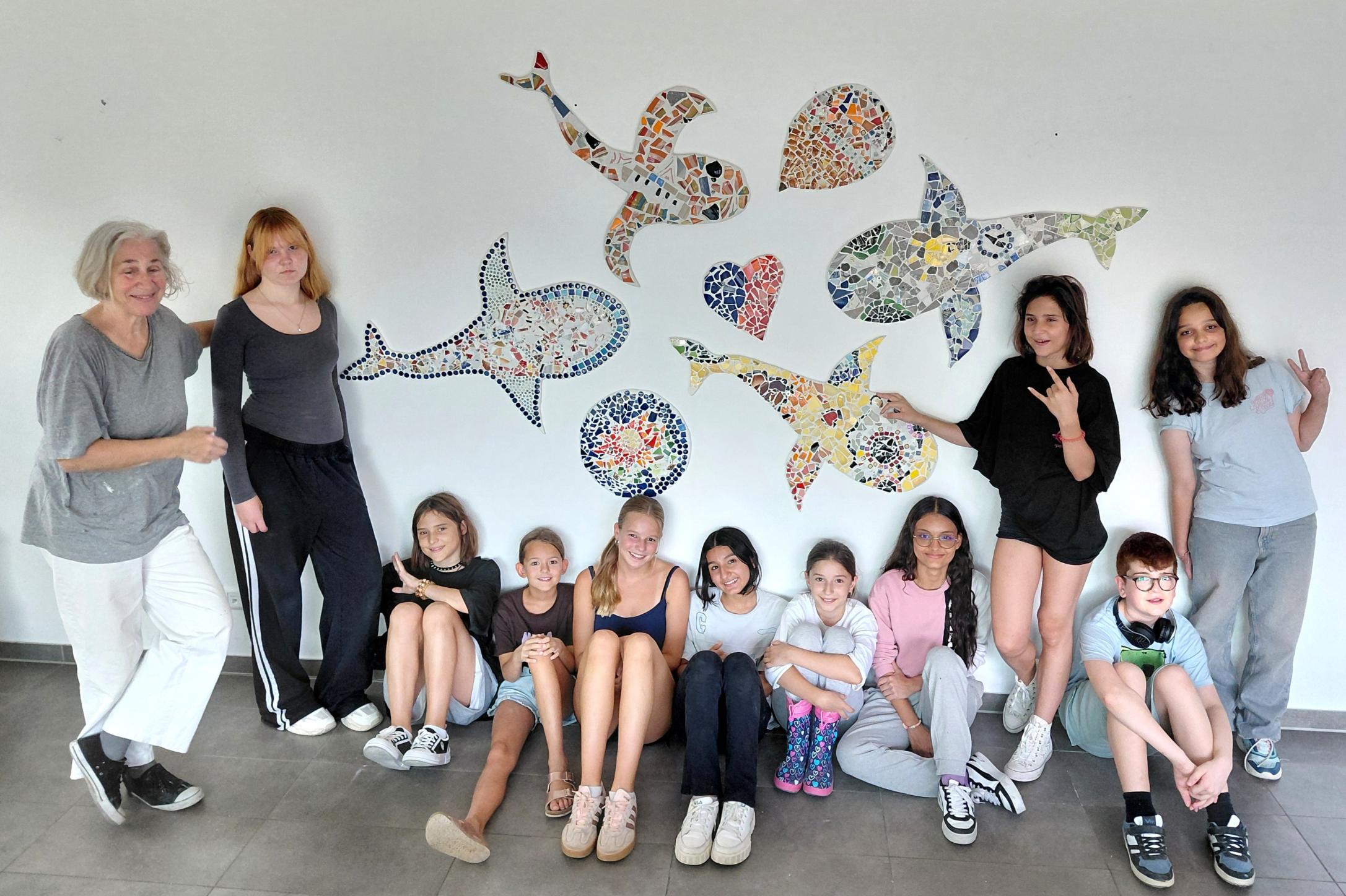 Gruppenbild der Teilnehmenden des Mosaik-Workshops