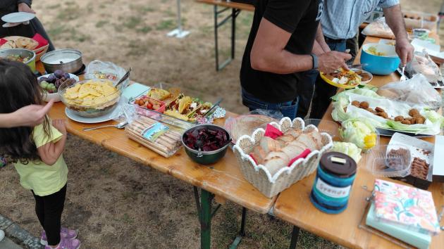 Buffet aus verschiedenen internationalen Speisen