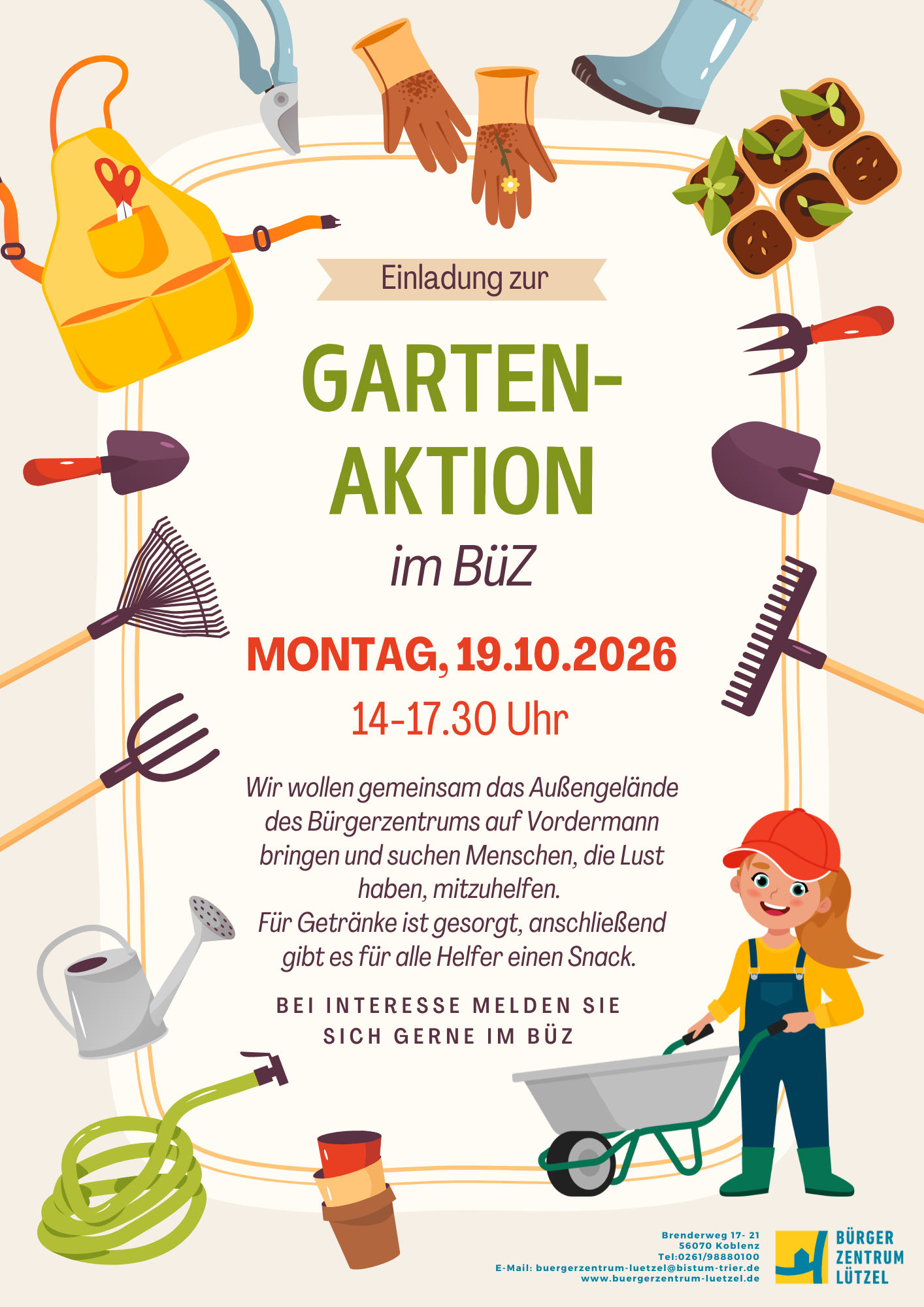 Flyer Gartenaktion