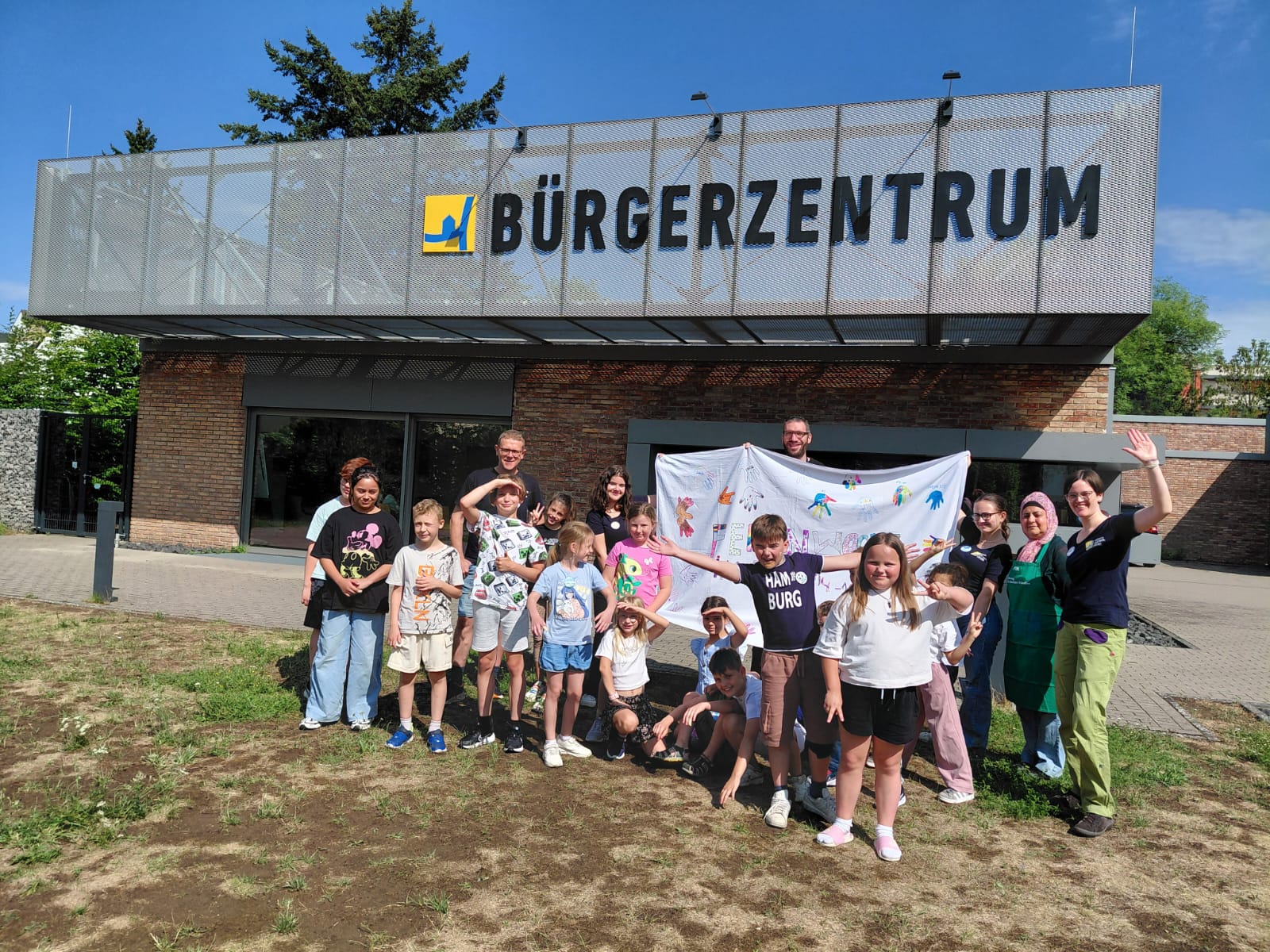 Kinder bei der Ferienwoche im BüZ