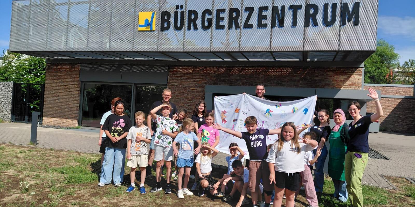 Kinder bei der Ferienwoche im BüZ