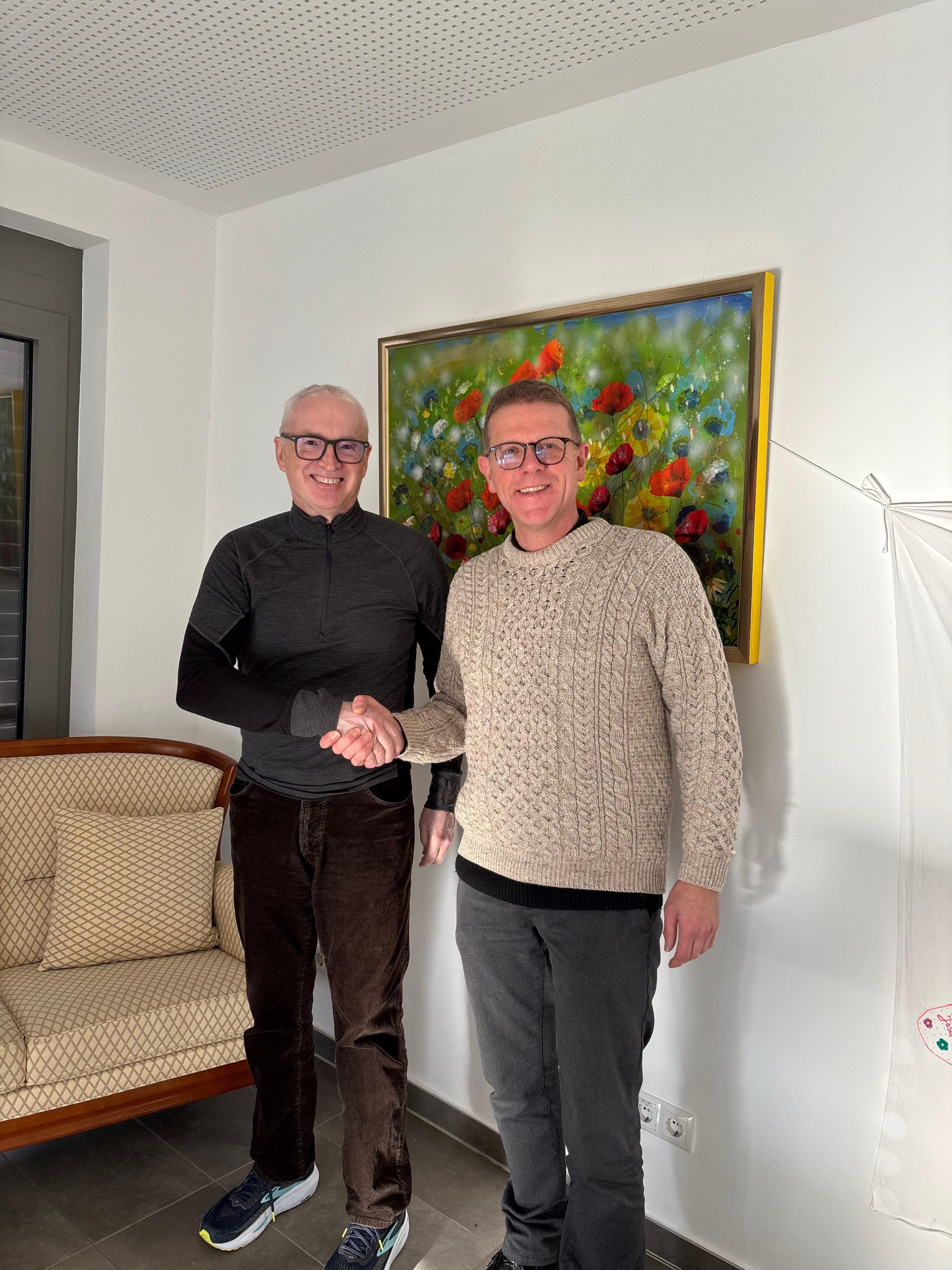 Bernd Lützenkirchen, links, mit Sebastian Mählmann