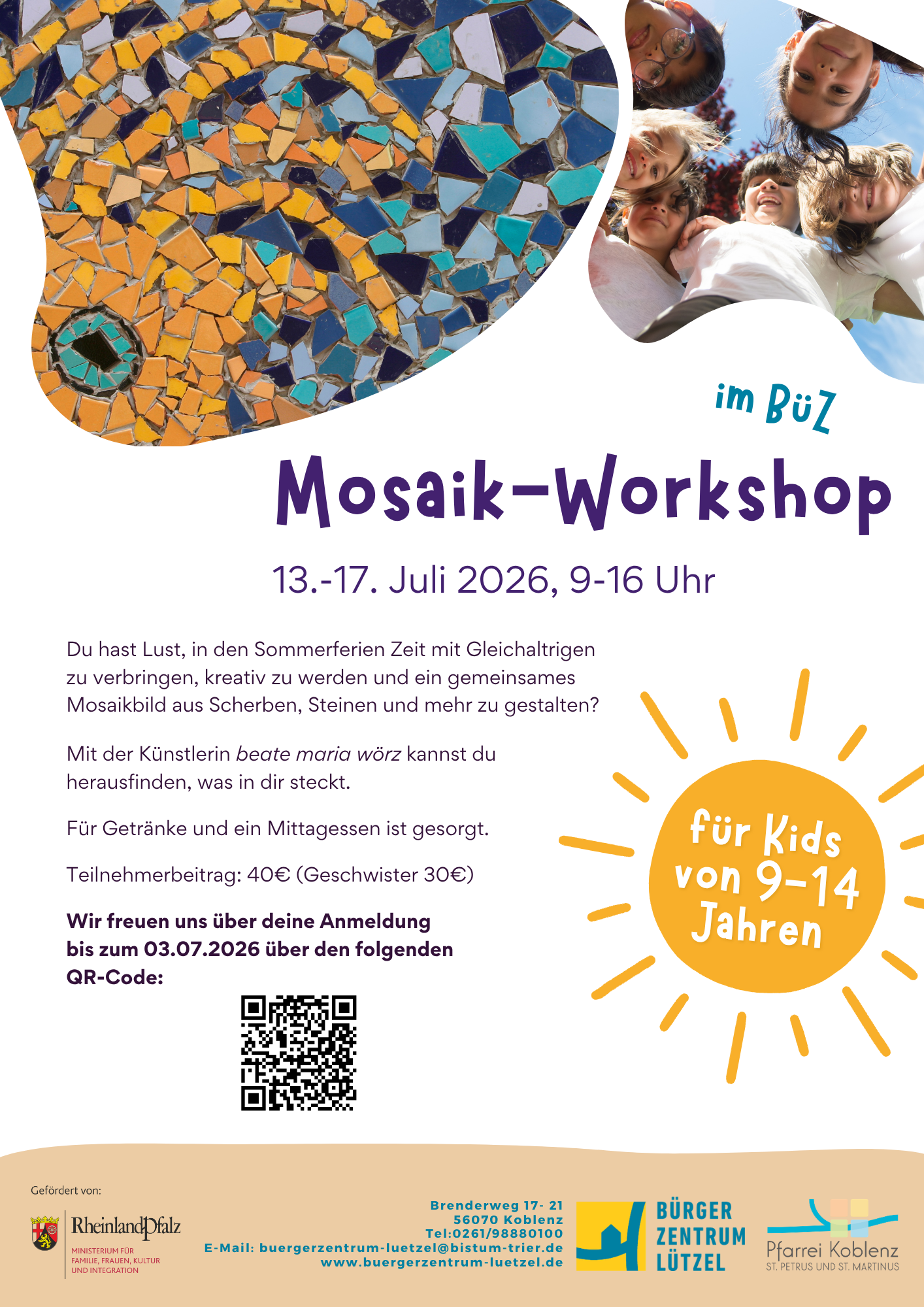 Flyer Mosaik-Workshop