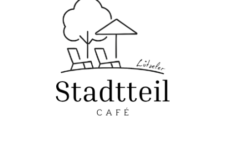 Ein Logo, das Stühle und einen Sonnenschirm zeigt.